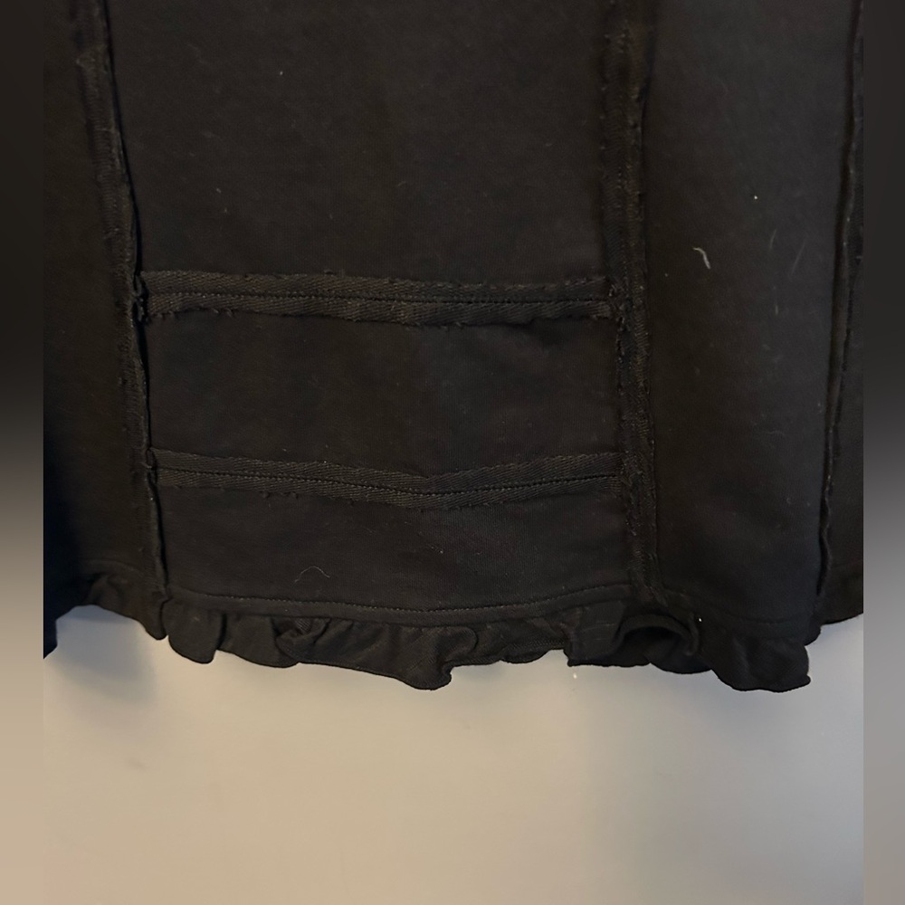 Neon Buddha jacket - black “multi-button” fitted blazer with ruffles - Picture 6 of 9
